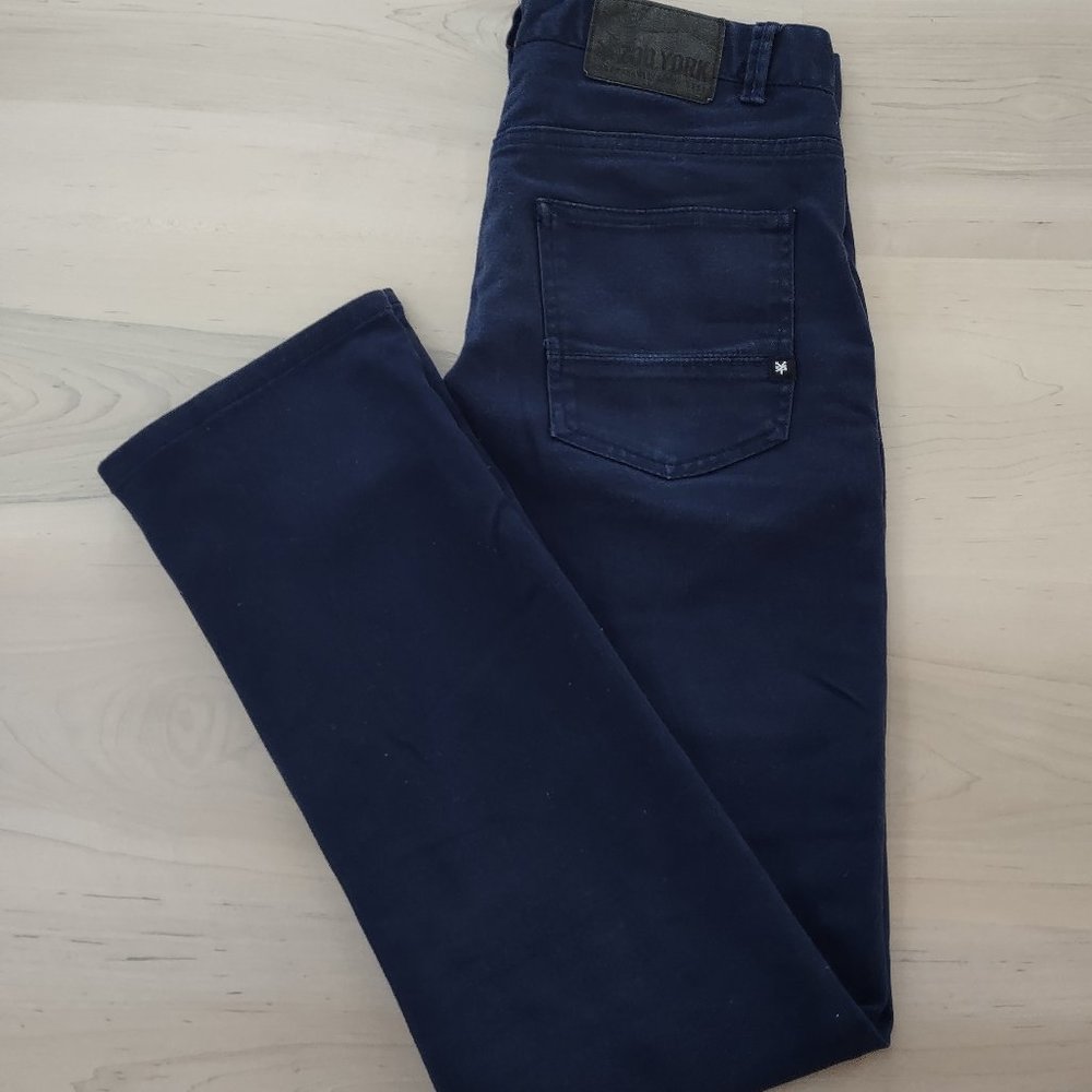 Navy Blue Stretchy Chino Pants